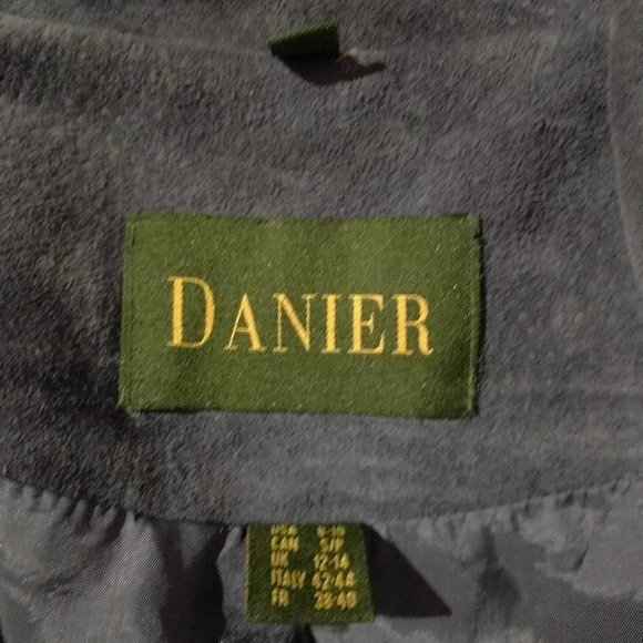 Danier Suede Blue Jacket - Picture 4 of 4